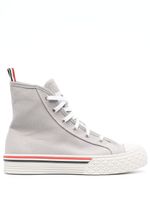 Thom Browne baskets montantes Collegiate - Gris