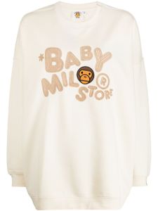 *BABY MILO® STORE BY *A BATHING APE® sweat en polaire à logo brodé - Tons neutres