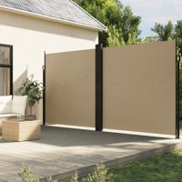 Windscherm uittrekbaar 200x600 cm beige