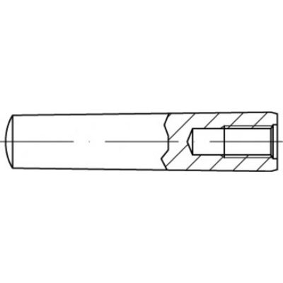 TOOLCRAFT TO-5436864 Conische pen 8 mm Staal 10 stuk(s)