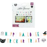 Folat letterslinger happy halloween 1,5 m set van 2 | 24 stuks