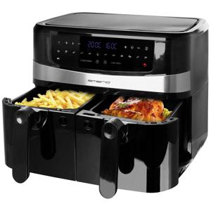 Emerio AF-126672.4 friteuse Dubbel 9 l Vrijstaand 2400 W Heteluchtfriteuse Zwart