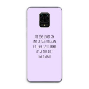 Gek: Xiaomi Redmi Note 9 Pro Transparant Hoesje