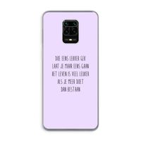 Gek: Xiaomi Redmi Note 9 Pro Transparant Hoesje