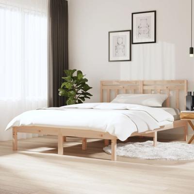 Bedframe massief hout 120x190 cm