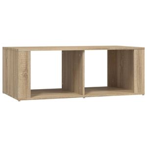 The Living Store Salontafel - Sonoma eiken - 100x50x36 cm - 2 schappen