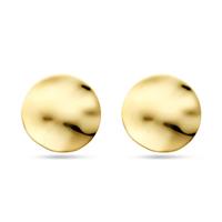 Elegante 14k Geelgouden Oorknoppen - 19mm Diameter