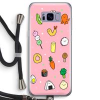 Happy bento friends: Samsung Galaxy S8 Transparant Hoesje met koord