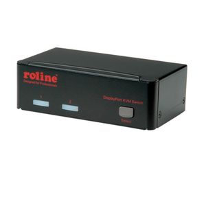 ROLINE DisplayPort USB 2.0 KVM Switch, 1 User - 2 PC