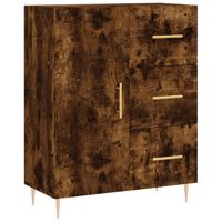 The Living Store Dressoir Classic - 69.5 x 34 x 90 cm - gerookt eiken - thumbnail