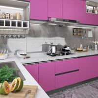 VidaXL Meubelfolie zelfklevend 500x90 cm pvc hoogglans paars VidaXL Meubelfolie zelfklevend 500x90 cm pvc hoogglans paars