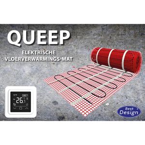 Vloerverwarming Best Design Queep Elektrische Vloerverwarmingsmat 8m2 (1200 Watt)