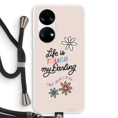 Tough Life: Huawei P50 Transparant Hoesje met koord