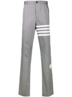 Thom Browne pantalon de costume à détails 4 bandes signature - Gris