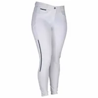 QHP Rijbroek Coco anti-slip zitvlak wit maat:40