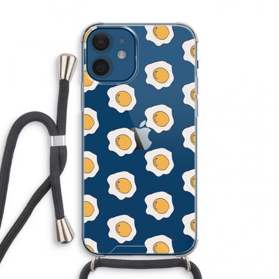 Bacon to my eggs #1: iPhone 12 mini Transparant Hoesje met koord