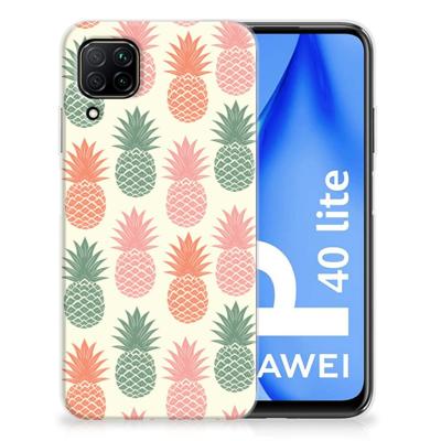 Huawei P40 Lite | Siliconen Case | Ananas