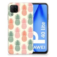 Huawei P40 Lite | Siliconen Case | Ananas