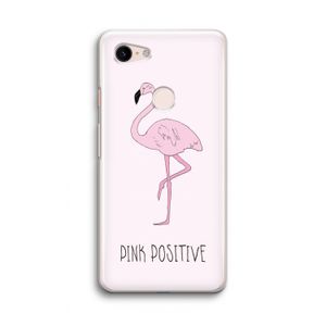 Pink positive: Google Pixel 3 Transparant Hoesje