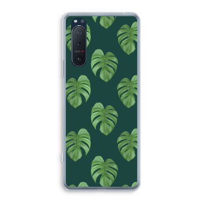 Monstera leaves: Sony Xperia 5 II Transparant Hoesje