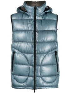 Herno gilet matelassé réversible à capuche - Bleu