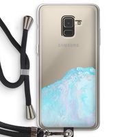 Fantasie pastel: Samsung Galaxy A8 (2018) Transparant Hoesje met koord