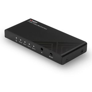 LINDY 3 Port HDMI 18G HDMI-switch 3 poorten 3840 x 2160 Pixel