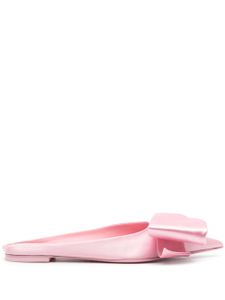 Ferragamo sandales à nœud asymétrique en satin - Rose