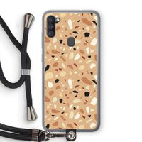 Terrazzo N°17: Samsung Galaxy A11 Transparant Hoesje met koord