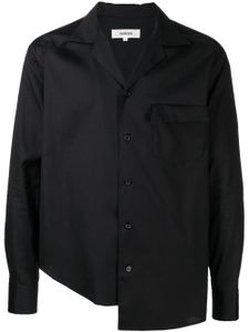 sulvam chemise asymétrique à découpes - Noir