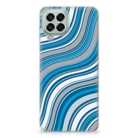 Samsung Galaxy M33 TPU bumper Waves Blue