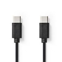 USB 2.0-Kabel | Type-C Male - Type-C Male | 1,0 m | Zwart [CCGB60700BK10]