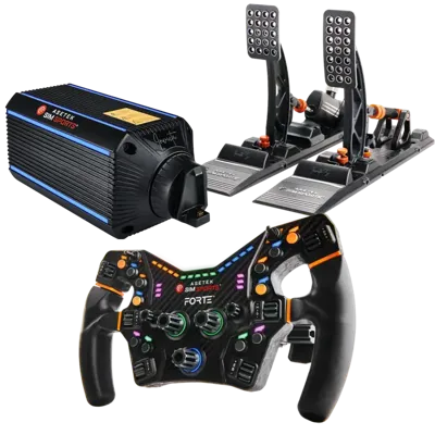 Asetek SimSports Invicta 27Nm Wheelbase + Forte Wheel & Invicta S Pedals Bundle