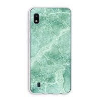 Groen marmer: Samsung Galaxy A10 Transparant Hoesje Groen marmer: Samsung Galaxy A10 Transparant Hoesje