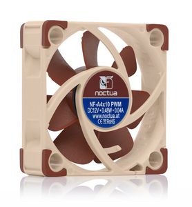 Noctua NF-A4X10 24V PWM koelsysteem voor computers Computer behuizing Ventilator 4 cm Beige, Bruin 1 stuk(s)