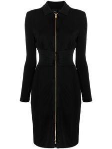 PINKO robe courte zippée à manches longues - Noir