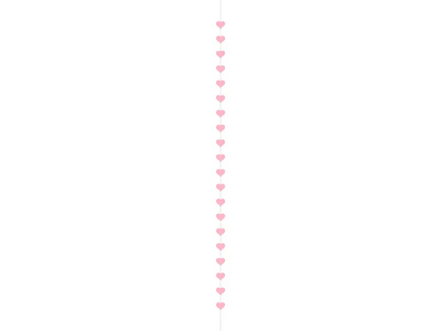 Hangslinger Hartjes Roze (3m)