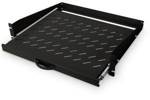 Digitus DN-19-TRAY-2-450-SW 19 inch Apparaatbodem voor patchkast 2 HE Geschikt voor kastdiepte: vanaf 450 mm Zwart, Zwart (RAL 9005)