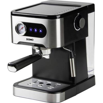 DOMO ESPRESSOMASCHINE MIT MANOMETER Espressomachine Zwart/RVS 1350 W