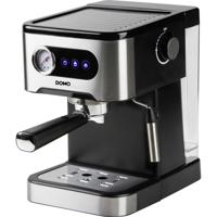 DOMO ESPRESSOMASCHINE MIT MANOMETER Espressomachine Zwart/RVS 1350 W DOMO ESPRESSOMASCHINE MIT MANOMETER Espressomachine Zwart/RVS 1350 W