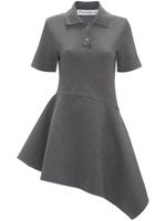 JW Anderson robe courte à coupe asymétrique - Gris