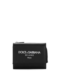 Dolce & Gabbana portefeuille à slogan imprimé - Noir