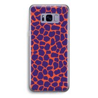 Purple Giraffe: Samsung Galaxy S8 Plus Transparant Hoesje