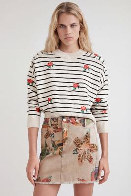 Minirok met camoflower - BROWN - 42