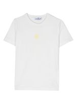 Stone Island Junior t-shirt en coton à logo imprimé - Blanc