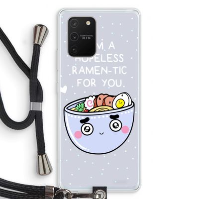 I'm A Hopeless Ramen-Tic For You: Samsung Galaxy S10 Lite Transparant Hoesje met koord