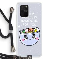 I'm A Hopeless Ramen-Tic For You: Samsung Galaxy S10 Lite Transparant Hoesje met koord
