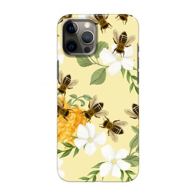 No flowers without bees: Volledig geprint iPhone 12 Hoesje