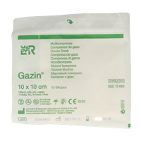 Gaaskompressen 10 x 10cm steriel 10 Stuks