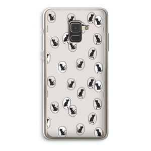 Miauw: Samsung Galaxy A8 (2018) Transparant Hoesje